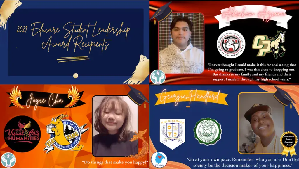 Students in the Spotlight at Fifth Annual EduCare Student Leadership Awards
